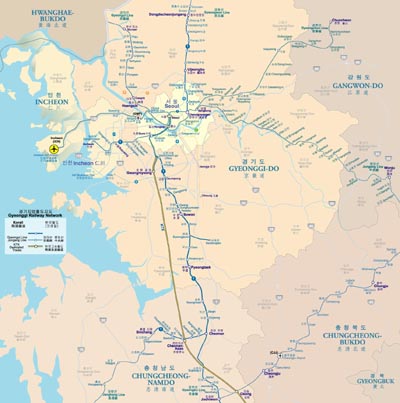 Gyeonggi Rail Map